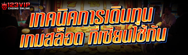 เทคนิคการเดินทุน เกมสล็อต ที่เซียนใช้กัน